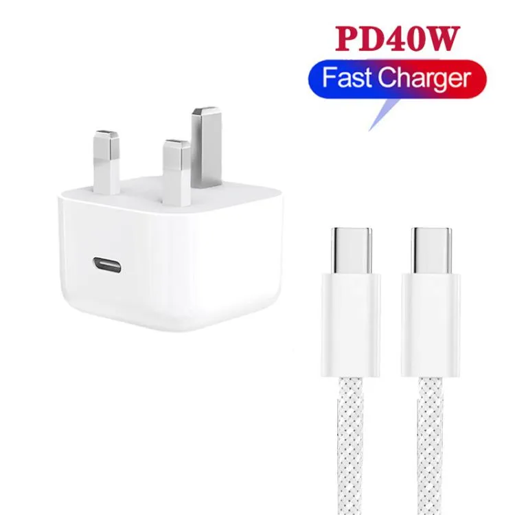 A3365 40W USB-C Fast Charging Plug with 1m Cable
