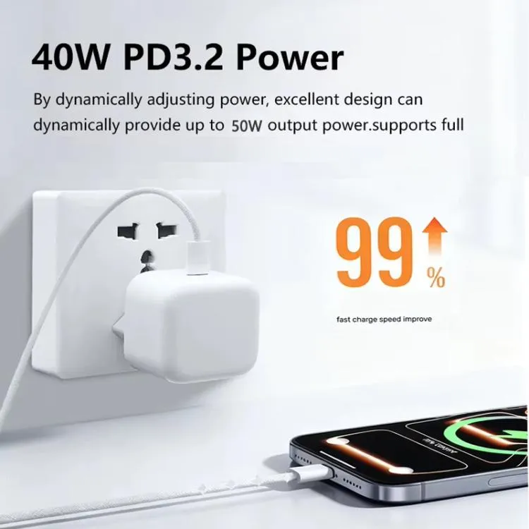 A3365 40W USB-C Fast Charging Plug with 1m Cable