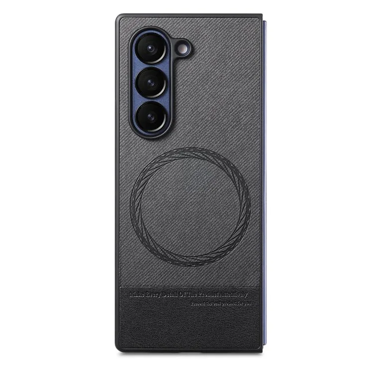 Galaxy Z Fold6 Twill Fabric Leather Skin Case