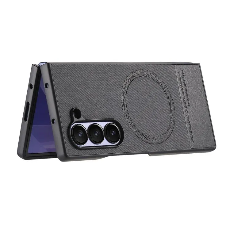 Galaxy Z Fold6 Twill Fabric Leather Skin Case