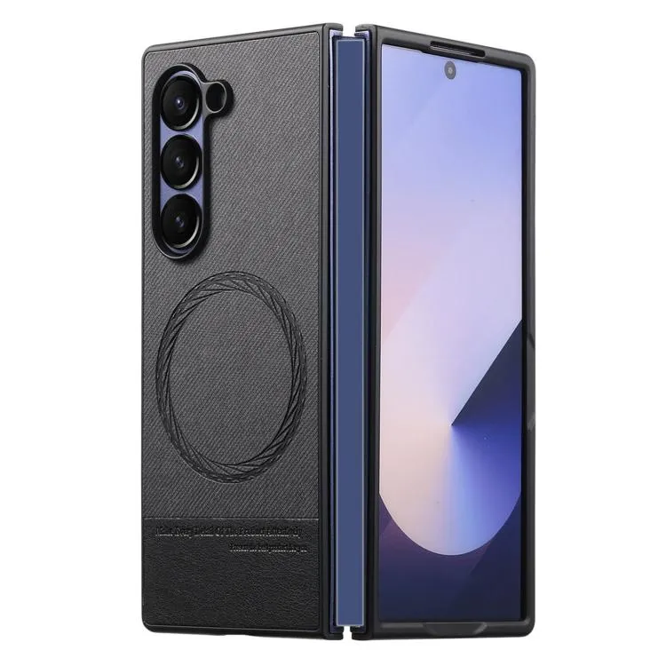 Galaxy Z Fold6 Twill Fabric Leather Skin Case