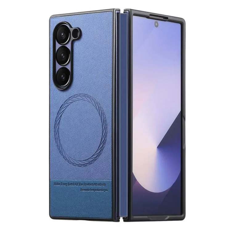 Galaxy Z Fold6 Twill Fabric Leather Skin Case