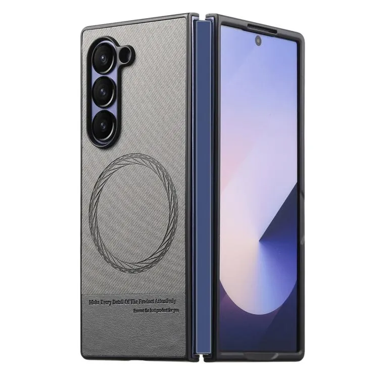 Galaxy Z Fold6 Twill Fabric Leather Skin Case