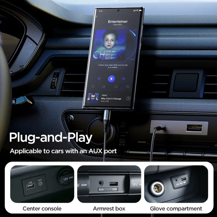 Type-C to 3.5mm AUX Audio Cable – 1.2m