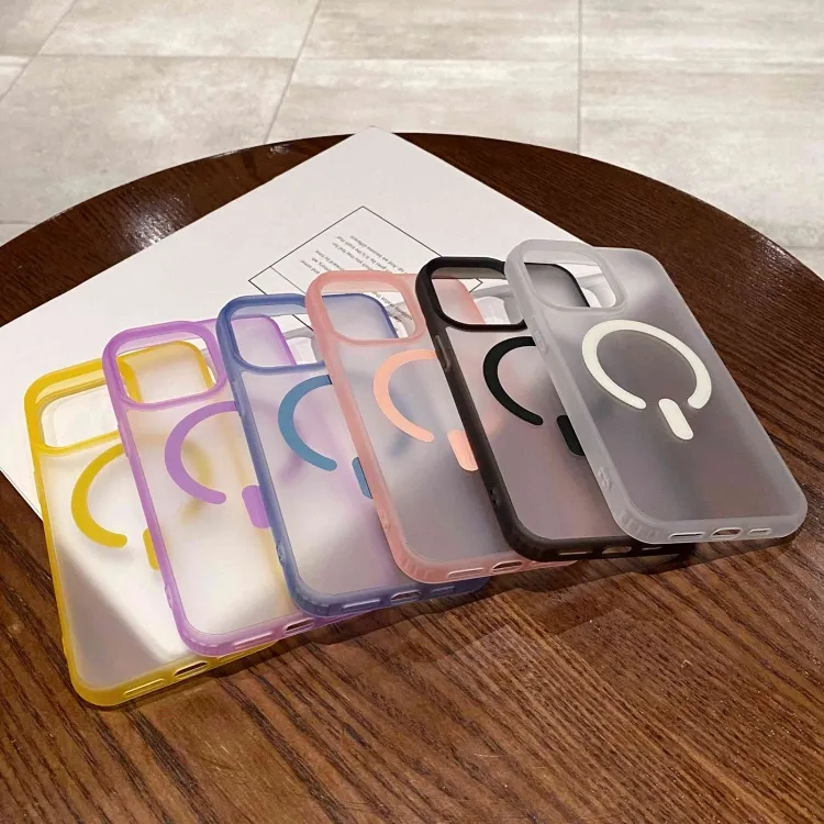 iPhone 15 Pro Max Frosted Clear MagSafe Phone Case