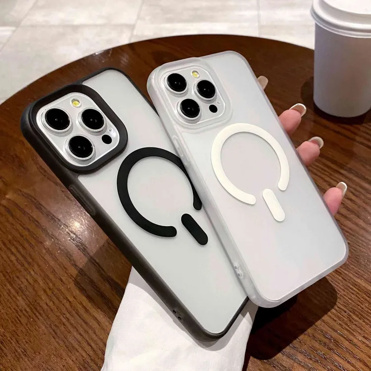 iPhone 15 Pro Max Frosted Clear MagSafe Phone Case