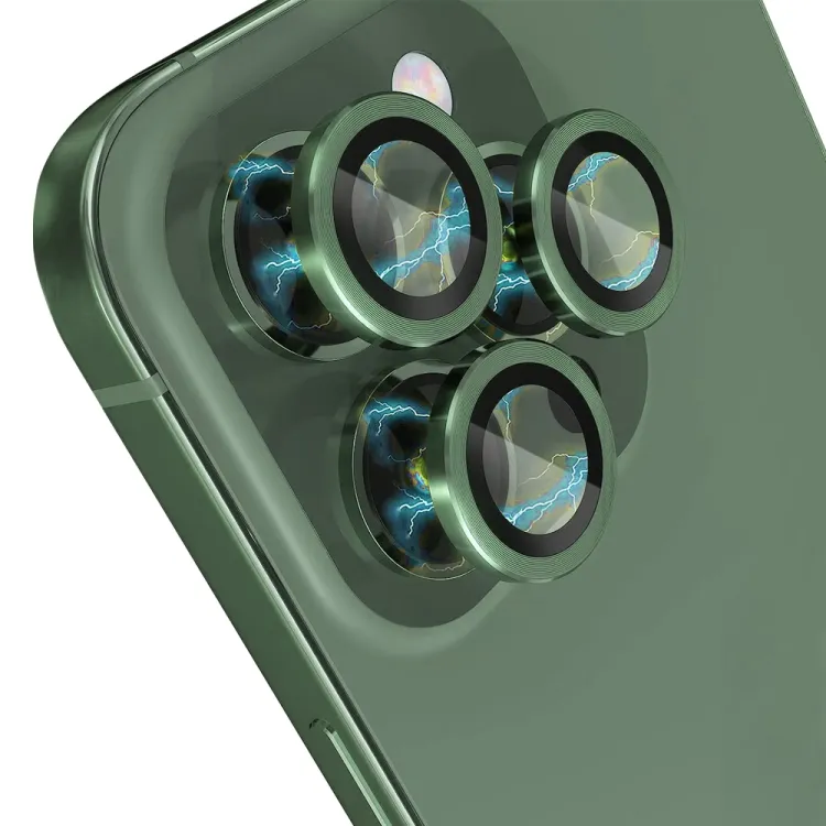 iPhone 13 Pro / 13 Pro Max Camera Lens Protector – Tempered Glass Metal Ring