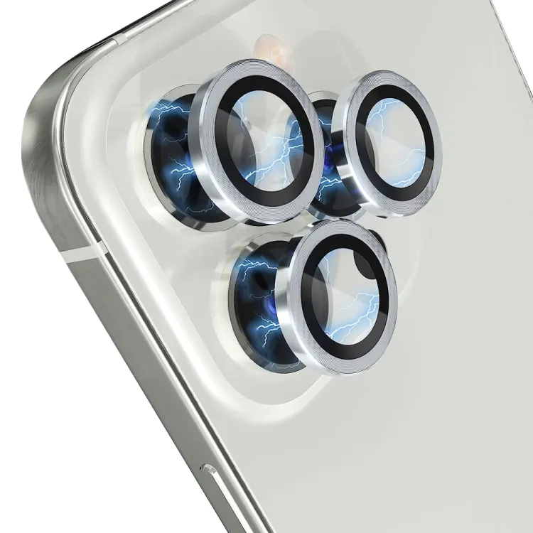iPhone 13 Pro / 13 Pro Max Camera Lens Protector – Tempered Glass Metal Ring